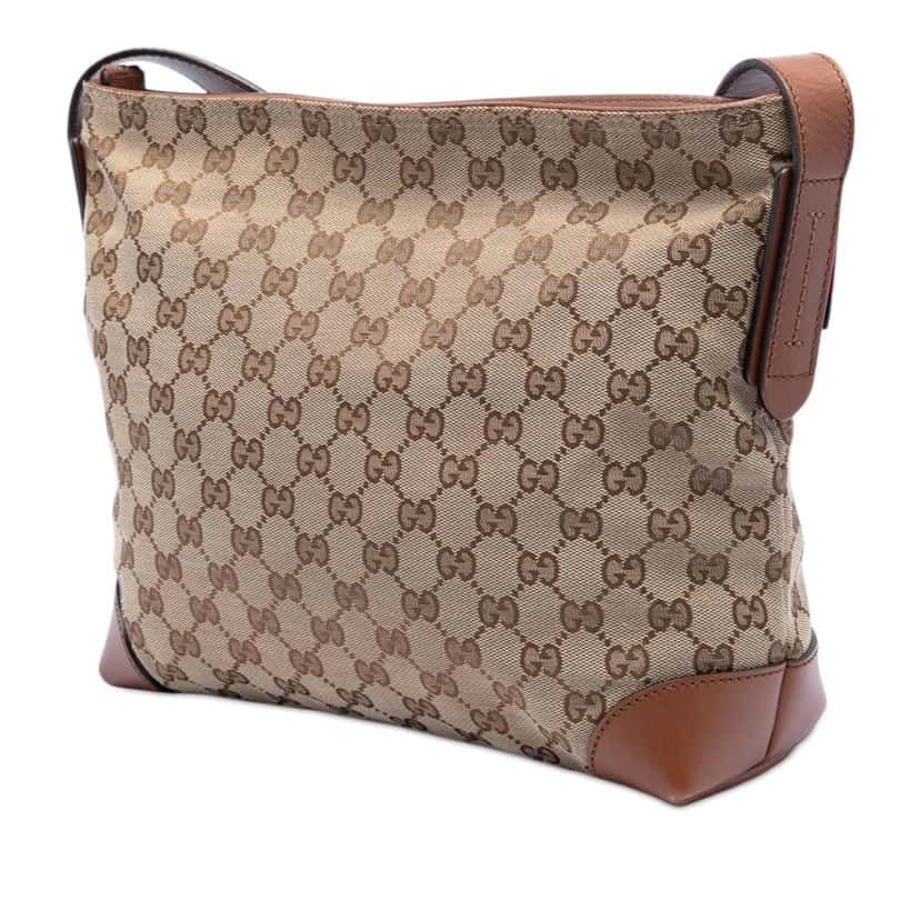 Gucci GG Canvas Web Crossbody Beige Very good condition - Back View