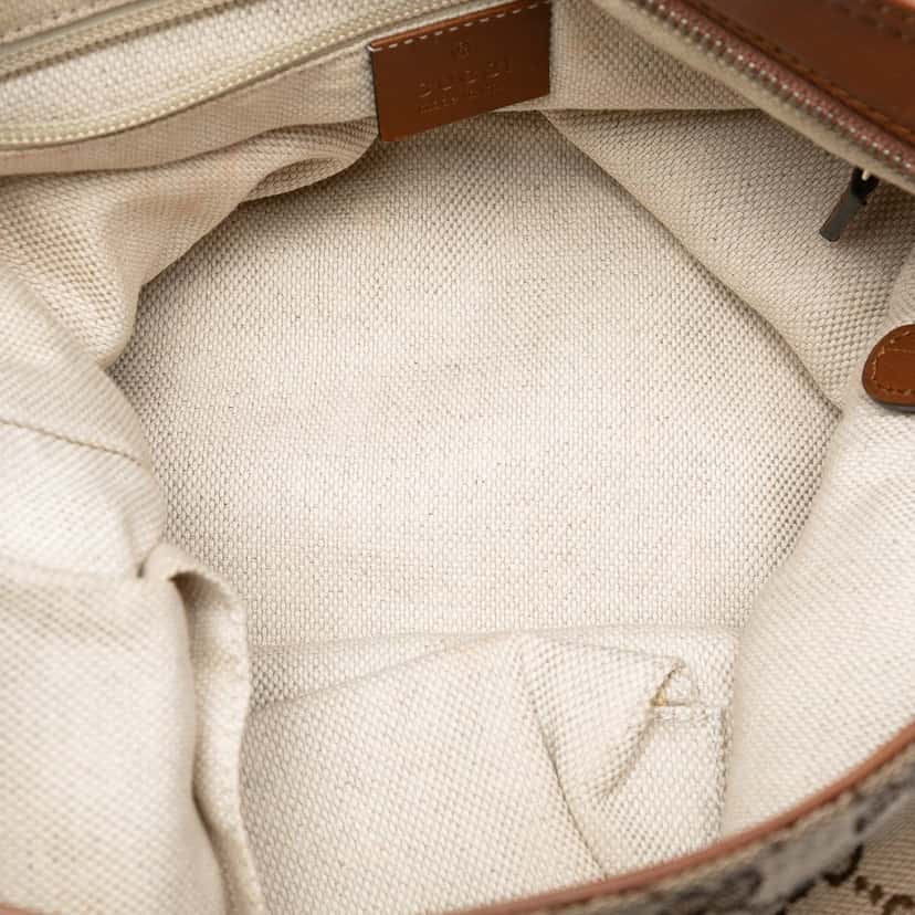Gucci GG Canvas Web Crossbody Beige Very good condition - Model View