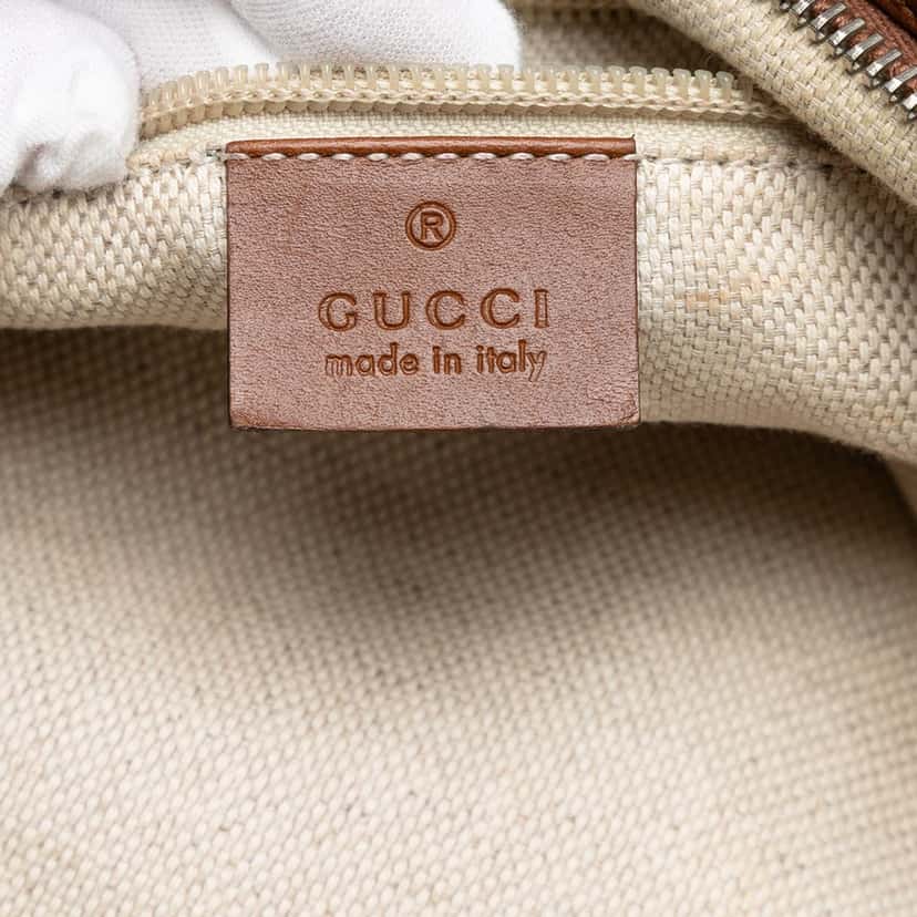 Gucci GG Canvas Web Crossbody Beige Very good condition - Box View