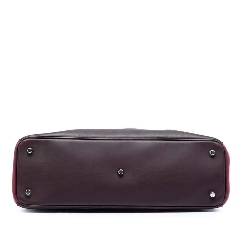 Dior Large Tricolor Diorissimo Satchel Red Leather Good condition - Inside View