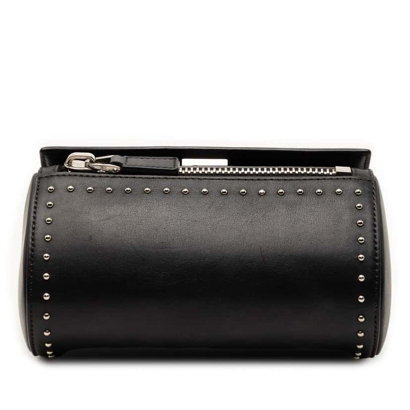 Givenchy Mini Studded Goatskin Pandora Box Crossbody Black Leather Very good condition - Inside View