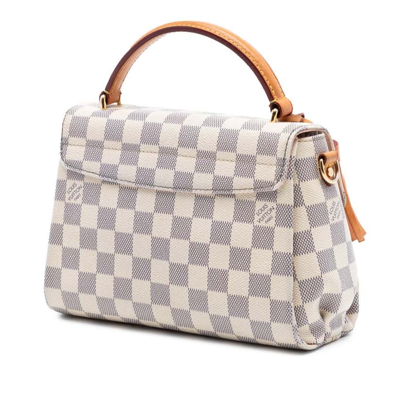 Louis Vuitton Damier Azur Croisette White Very good condition - Back View