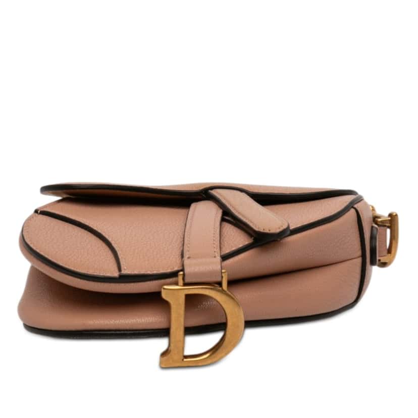 Dior Micro Goatskin Saddle Bag Brown Leather Very good condition - Inside View