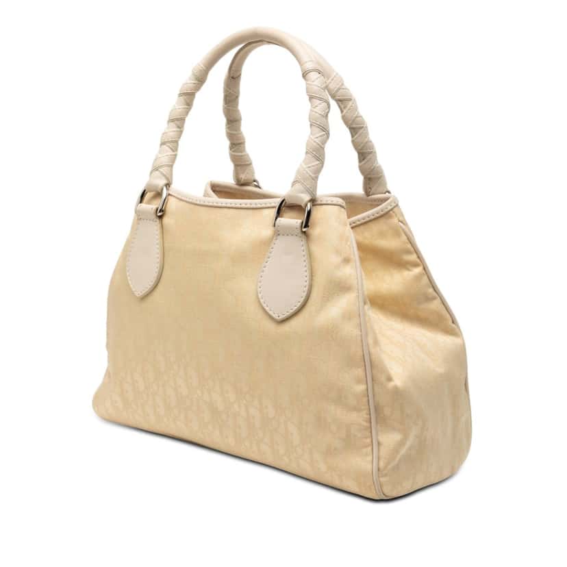 Dior Small Diorissimo Trotter Canvas Lovely Charm Tote Brown Very good condition - Back View