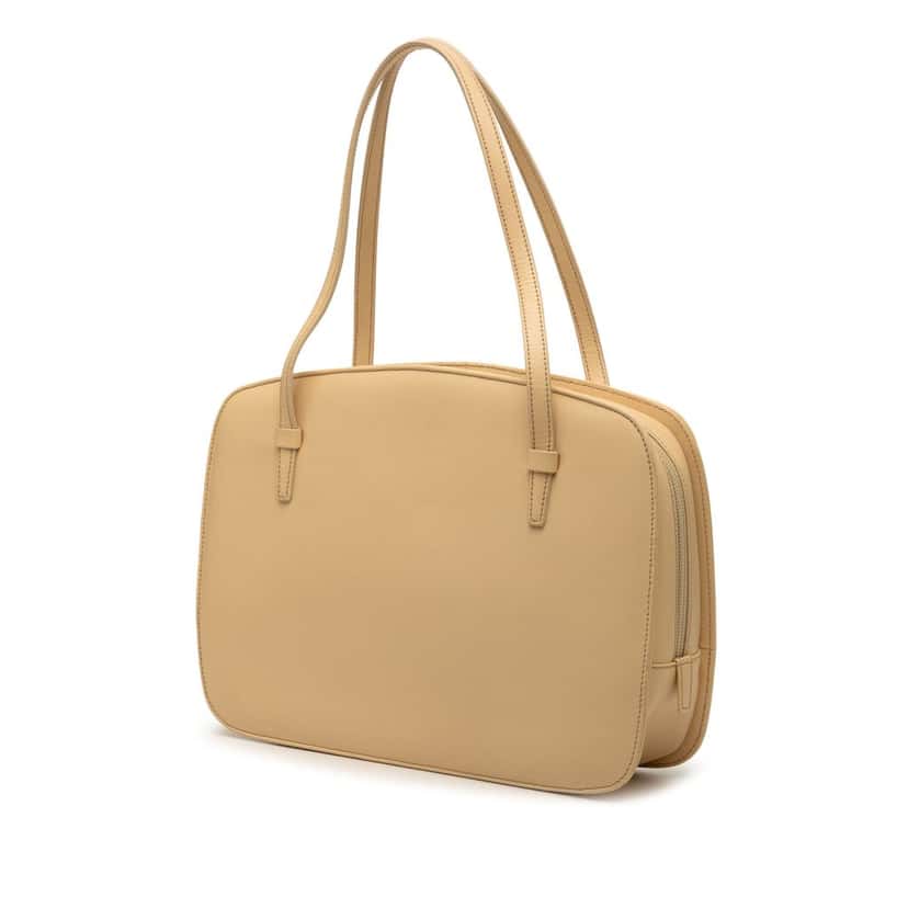 Loewe Leather Anagram Handbag Beige Leather Very good condition - Back View