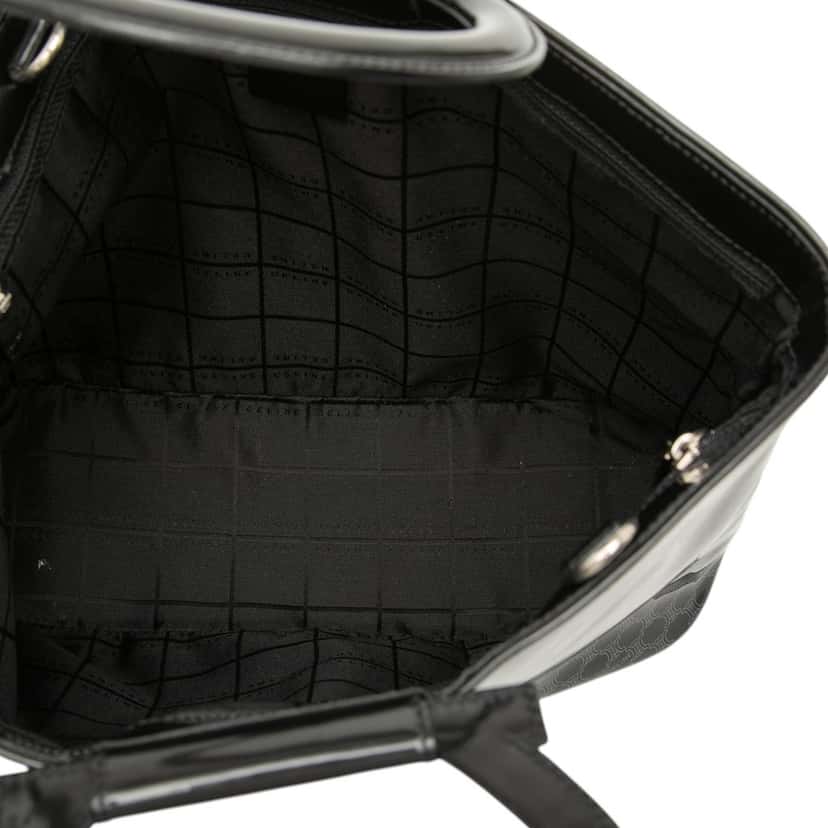 Celine Macadam PVC Satchel Black Plastic Very good condition - Model View