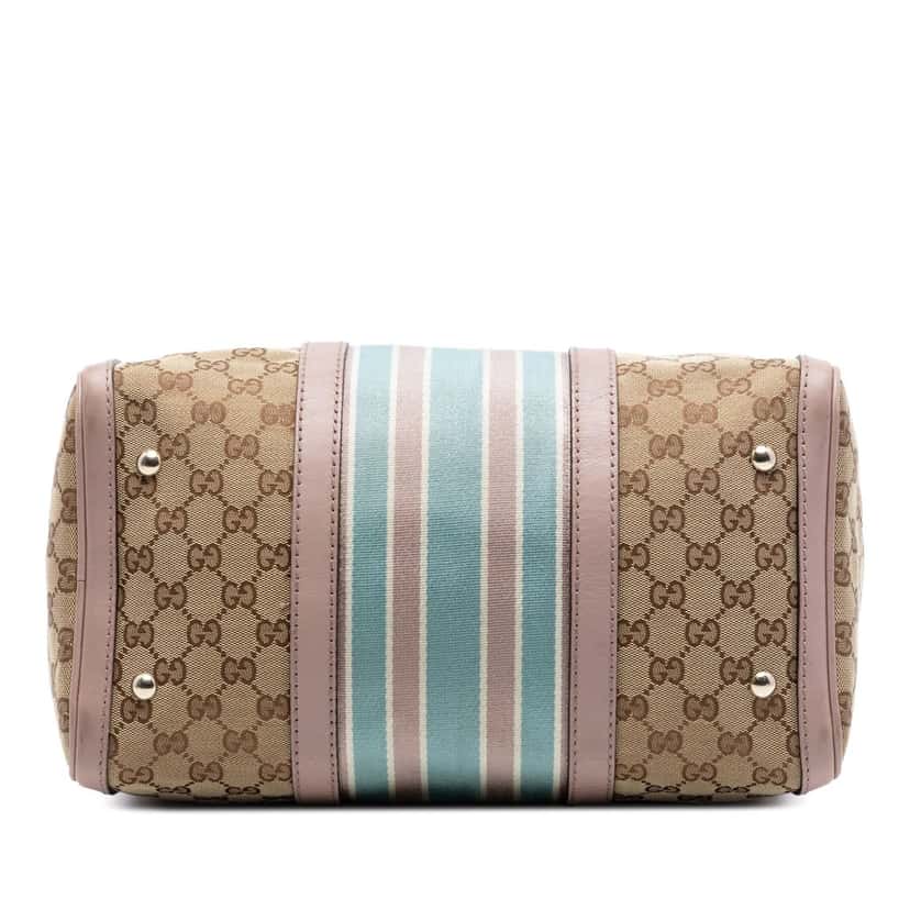 Gucci Medium GG Canvas Web Joy Boston Bag Beige Very good condition - Inside View