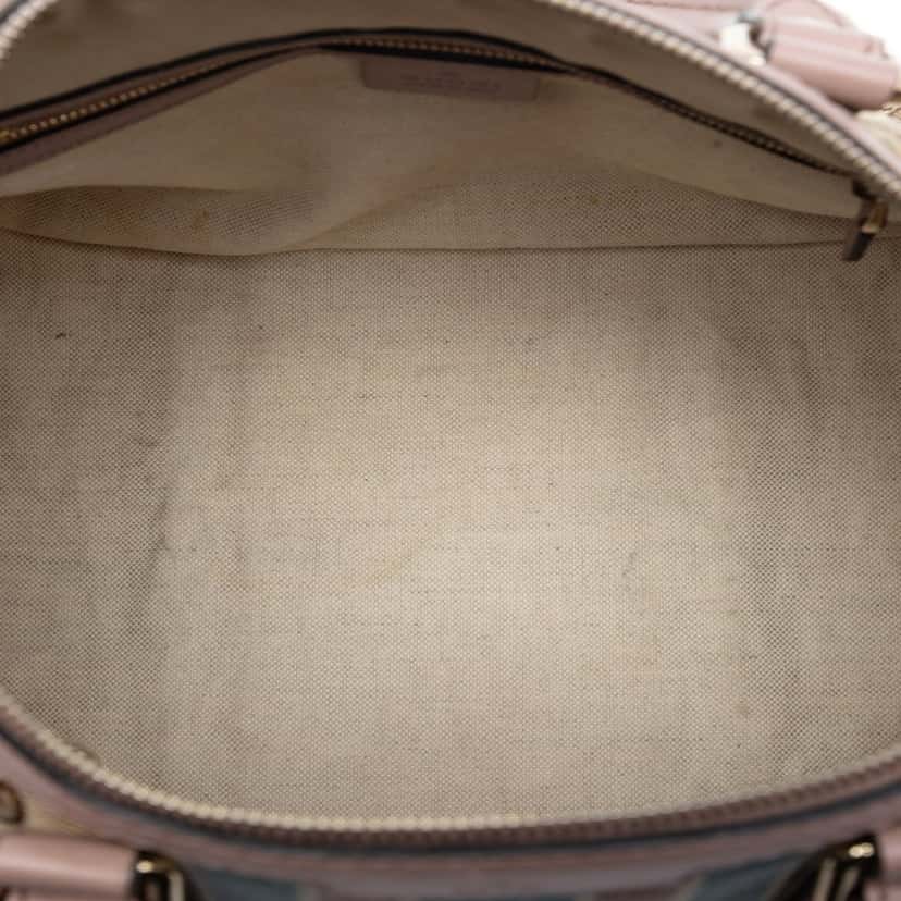 Gucci Medium GG Canvas Web Joy Boston Bag Beige Very good condition - Model View