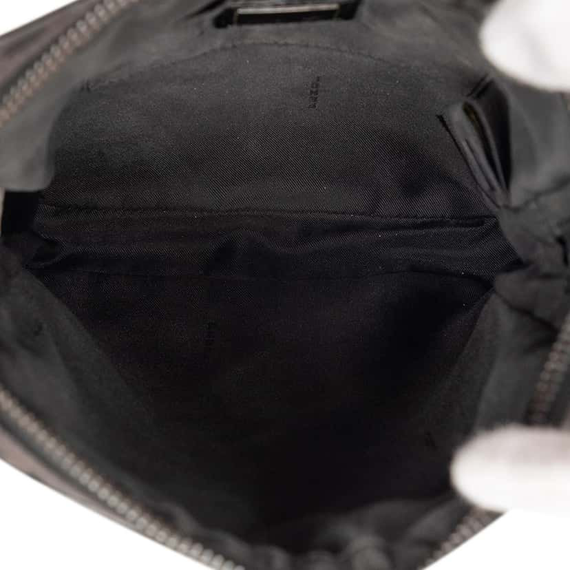 Fendi Zucchino Canvas Crossbody Black Very good condition - Model View