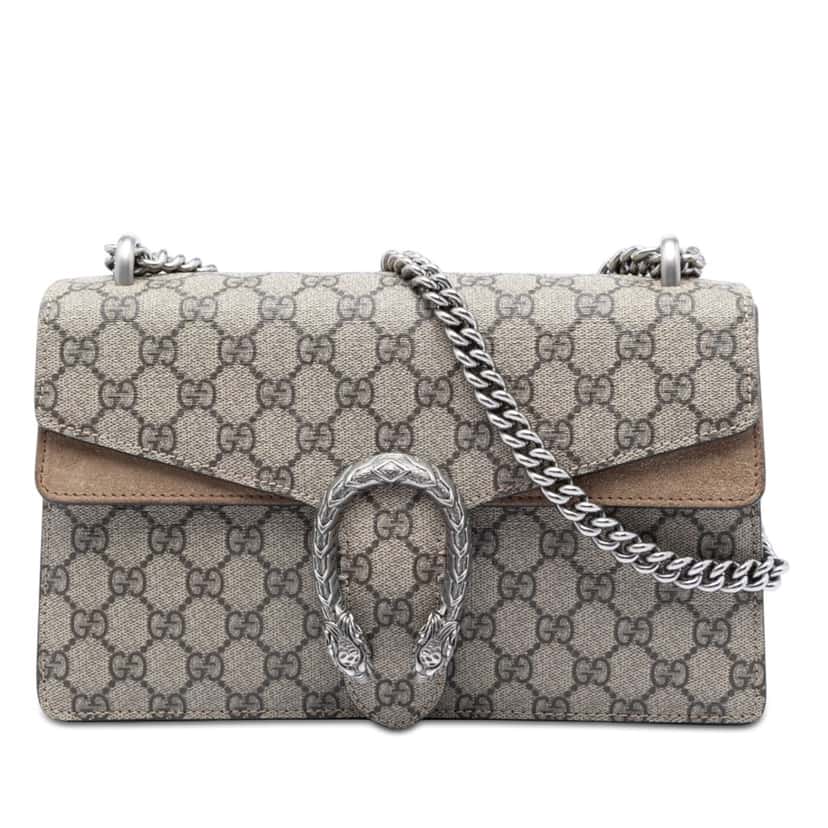 Gucci Medium GG Supreme Dionysus Shoulder Bag Beige Very good condition - Front View