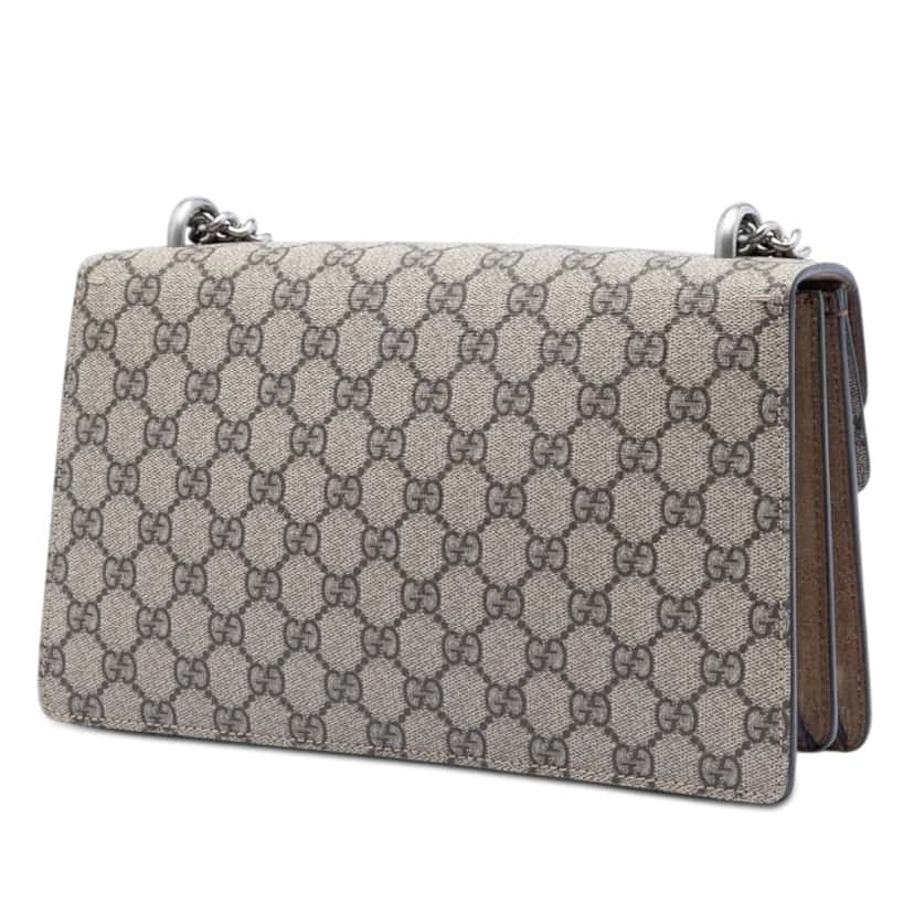 Gucci Medium GG Supreme Dionysus Shoulder Bag Beige Very good condition - Back View