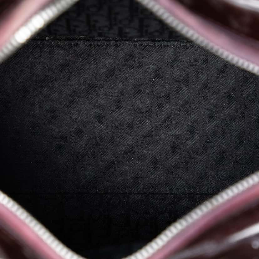 Dior Medium Patent Cannage Lady Dior Purple Leather Very good condition - Model View