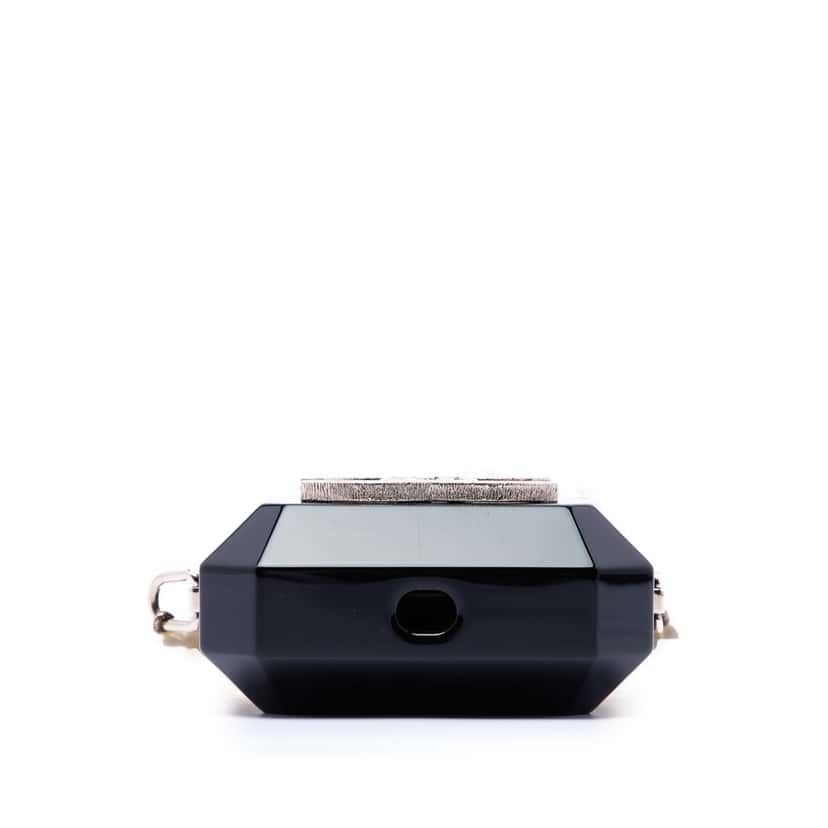 Chanel CC Resin Crystal Faux Pearl Airpods Pro Holder Necklace Bag Black Plastic Very good condition - Inside View