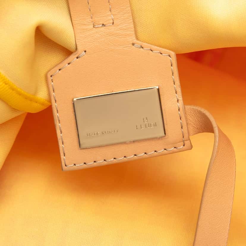 Fendi Zucchino Canvas Vertical Tote Pink Very good condition - Box View
