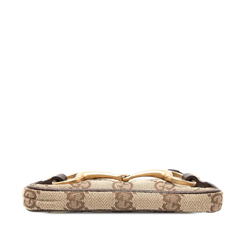 Gucci Mini GG Canvas  Horsebit Chain Coin Pouch Beige Very good condition - Inside View