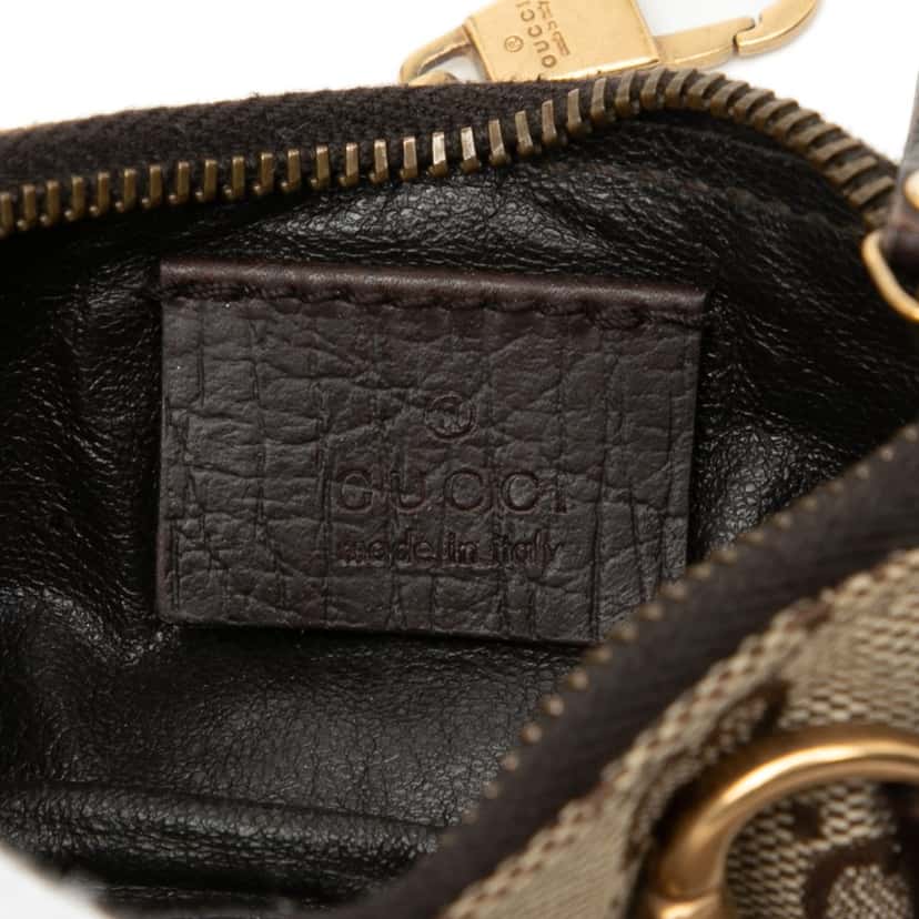 Gucci Mini GG Canvas  Horsebit Chain Coin Pouch Beige Very good condition - Box View