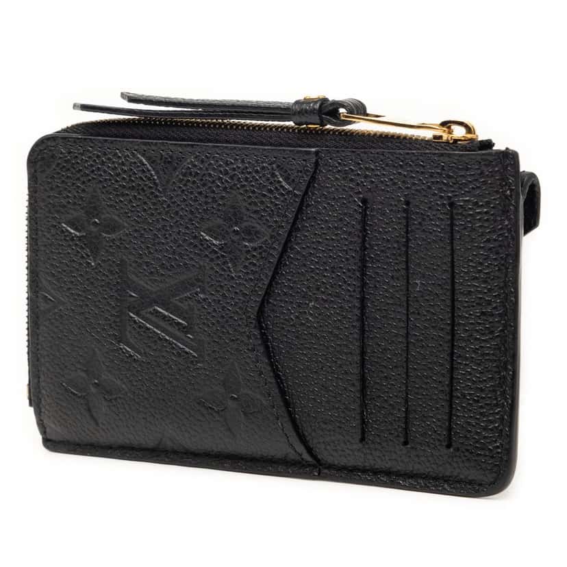 Louis Vuitton Monogram Empreinte Recto Verso Card Holder Black Leather Very good condition - Back View
