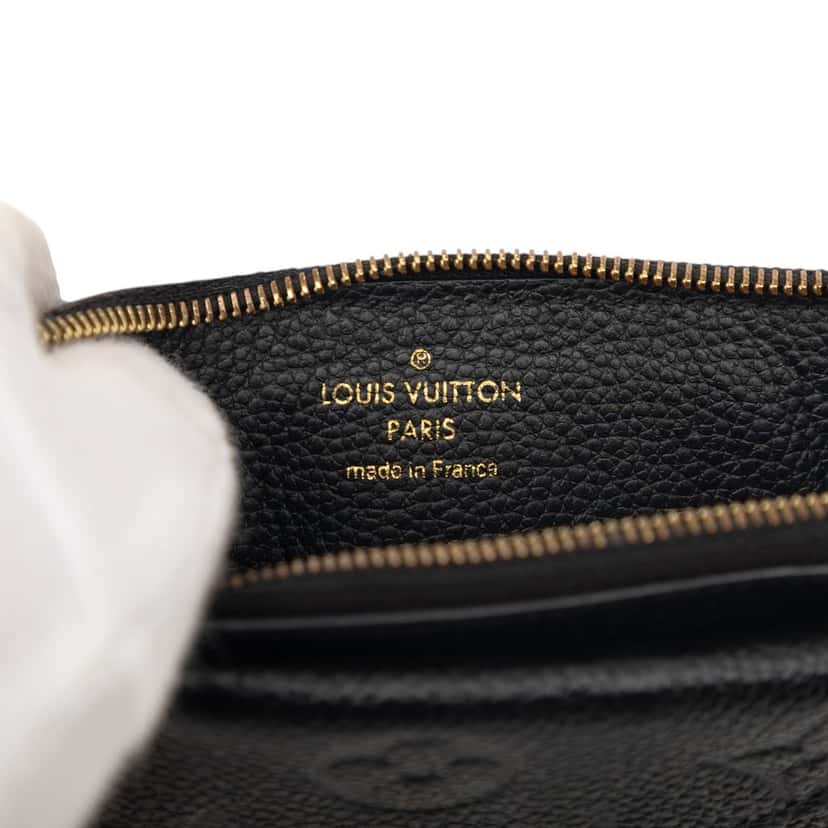 Louis Vuitton Monogram Empreinte Recto Verso Card Holder Black Leather Very good condition - Box View