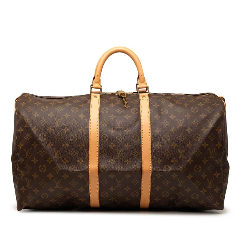 Louis Vuitton Monogram Keepall 55 Brown Very good condition - Front View
