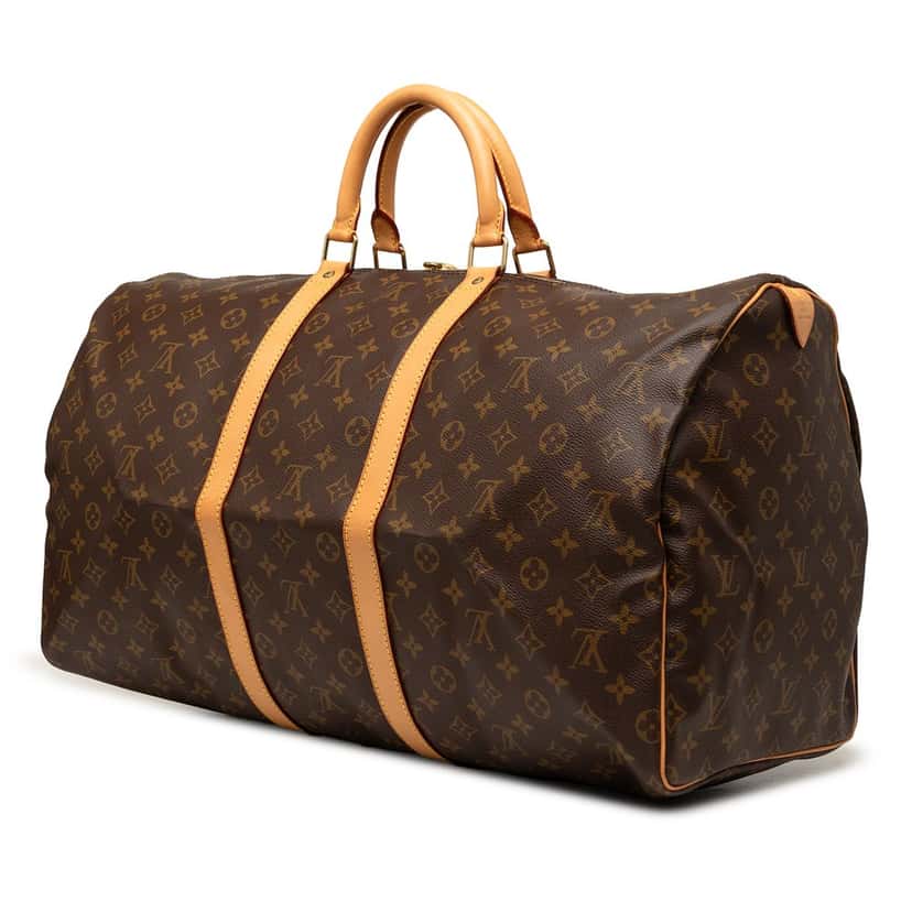Louis Vuitton Monogram Keepall 55 Brown Very good condition - Back View