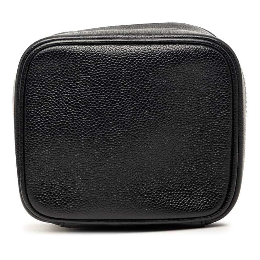 Chanel CC Caviar Vanity Bag Black Leather Very good condition - Inside View