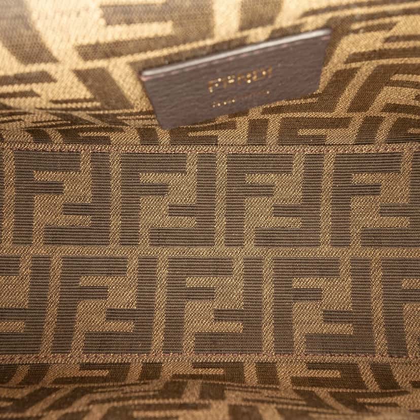 Fendi Small Nappa Fendi First Crossbody Brown Leather Very good condition - Model View