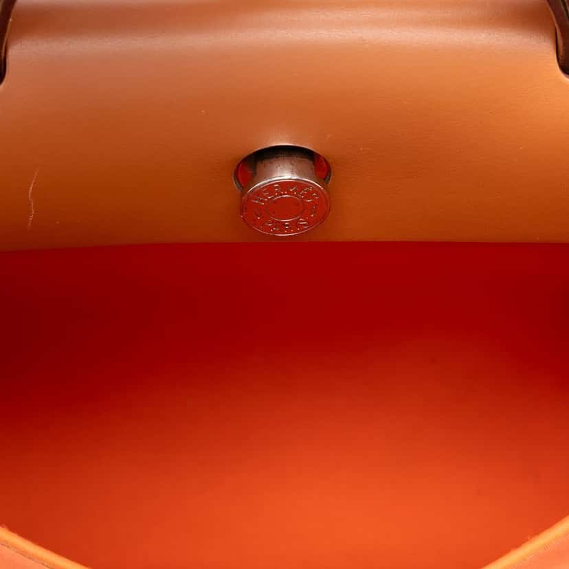 Hermès Toile Herbag Zip 31 Orange Very good condition - Model View