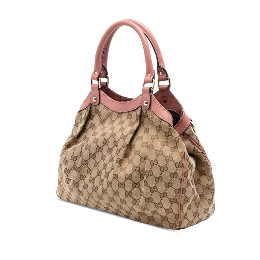 Gucci Medium GG Canvas Sukey Tote Beige Very good condition - Back View
