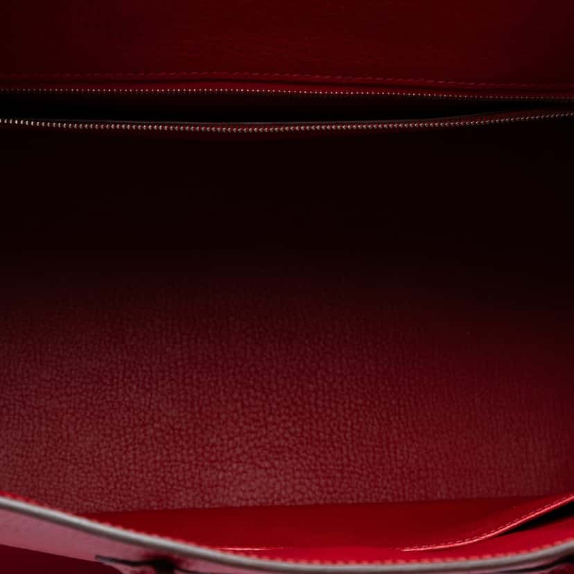 Hermès Clemence Birkin Retourne 35 Red Leather Very good condition - Model View