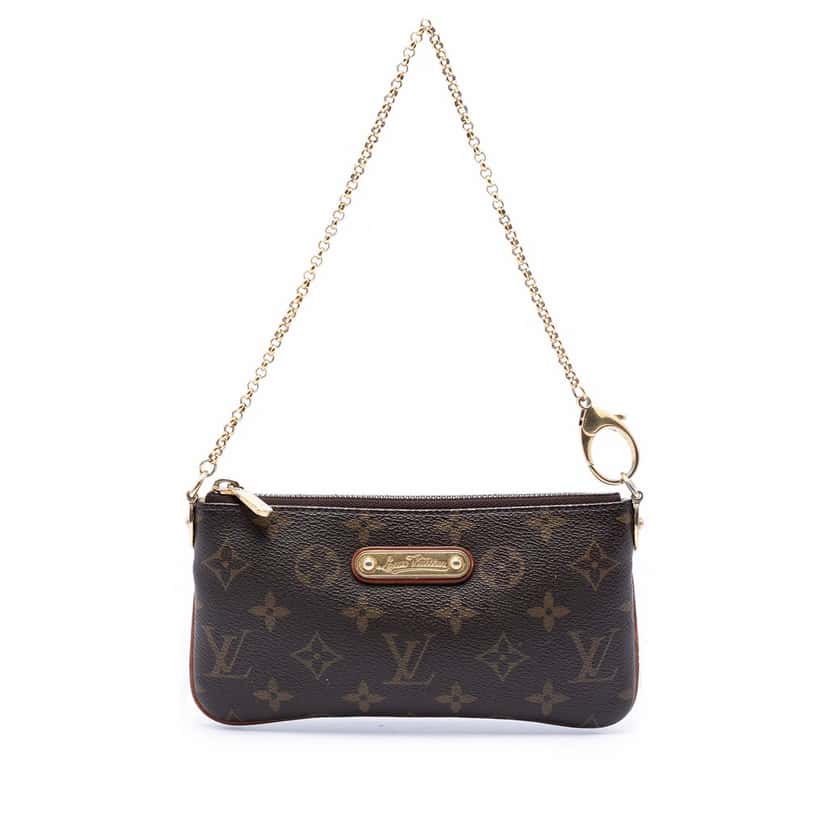 Louis Vuitton Monogram Pochette Milla MM Brown Very good condition - Front View
