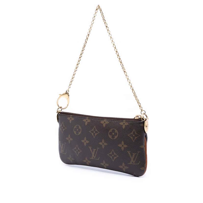 Louis Vuitton Monogram Pochette Milla MM Brown Very good condition - Back View