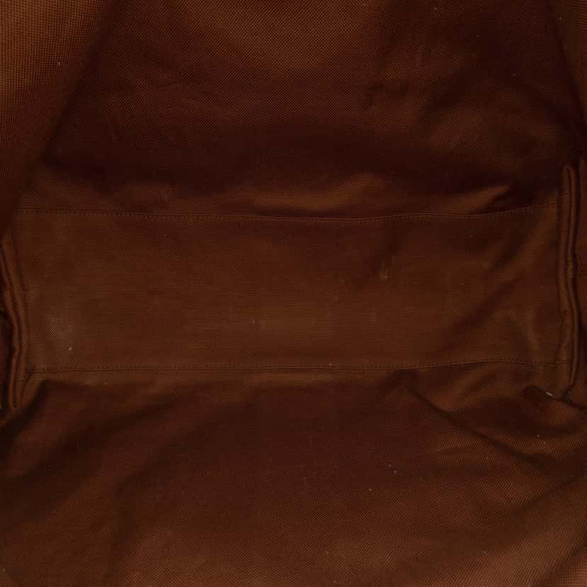 Gucci Large GG Suede Web Giglio Tote Brown Leather Very good condition - Model View