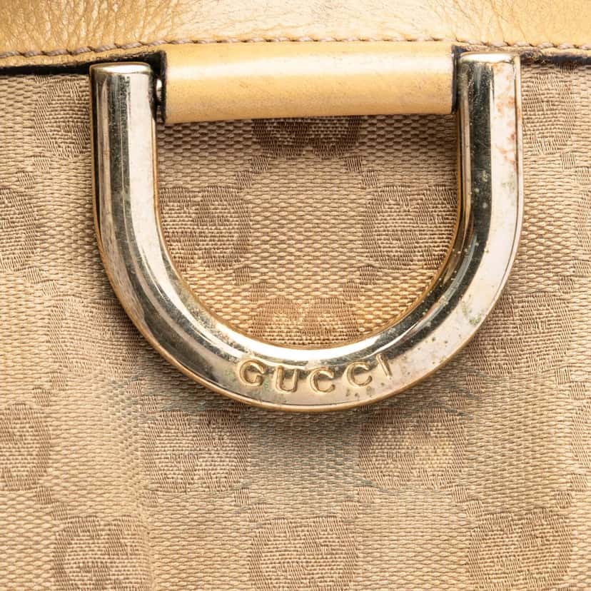 Gucci GG Canvas Abbey D Ring Crossbody Beige Very good condition - Box View