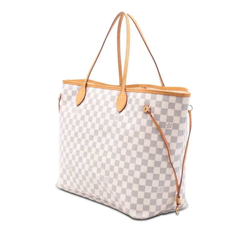 Louis Vuitton Damier Azur Neverfull GM White Very good condition - Back View