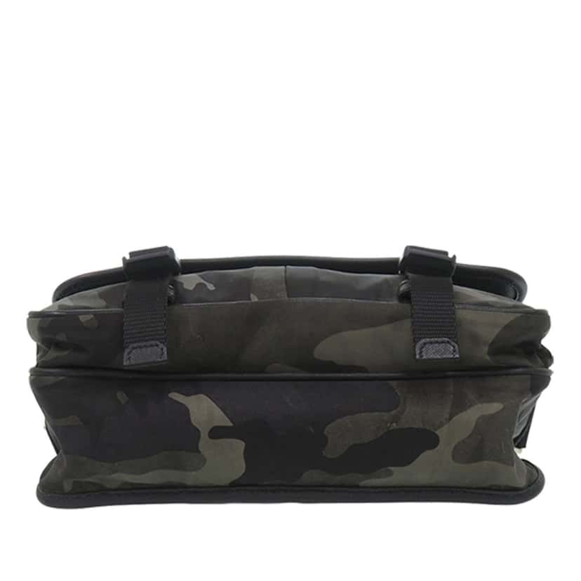 Prada Saffiano Trimmed Tessuto Camouflage Double Buckle Messenger Bag Brown Very good condition - Inside View
