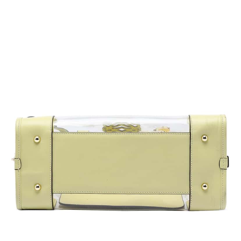 LOEWE Vinyl Amazona Handbag Green Plastic Very good condition - Inside View