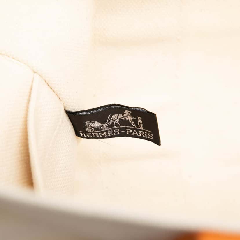 Hermès Toile Bora Bora PM White Very good condition - Box View