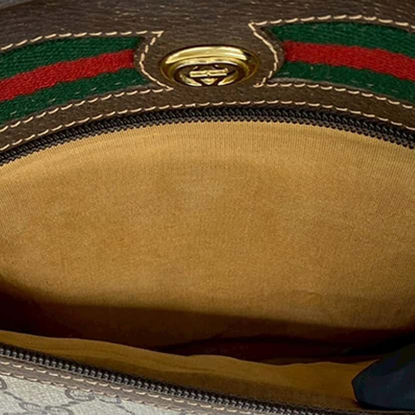Gucci GG Supreme Web Crossbody Beige Very good condition - Box View