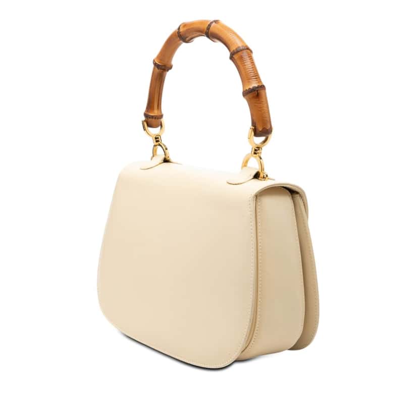 Gucci Calfskin Bamboo Night Brown Leather Very good condition - Back View
