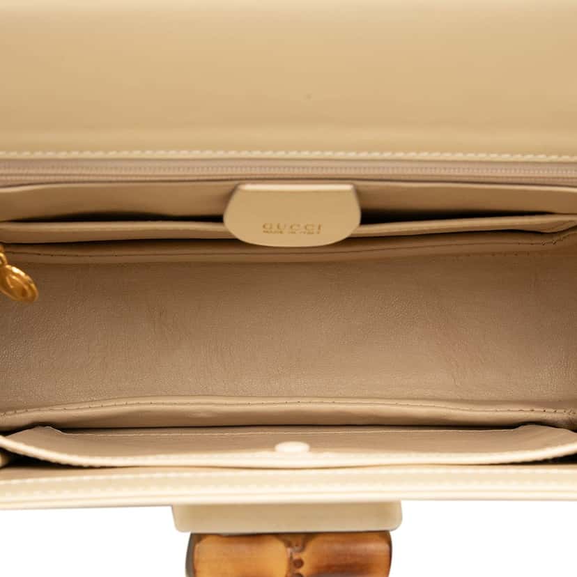Gucci Calfskin Bamboo Night Brown Leather Very good condition - Model View