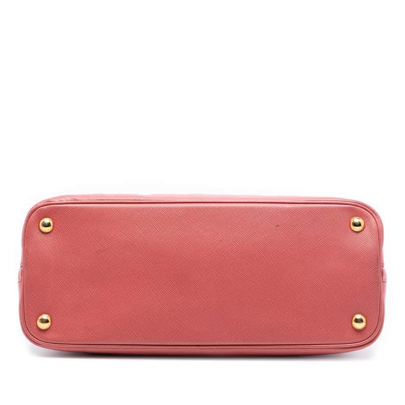 Prada Medium Saffiano Lux Promenade Satchel Pink Leather Very good condition - Inside View