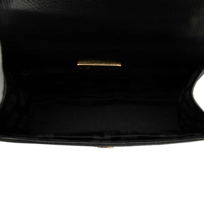 Saint Laurent Leather Whipstitch Top Handle Bag Black Leather Very good condition - Model View