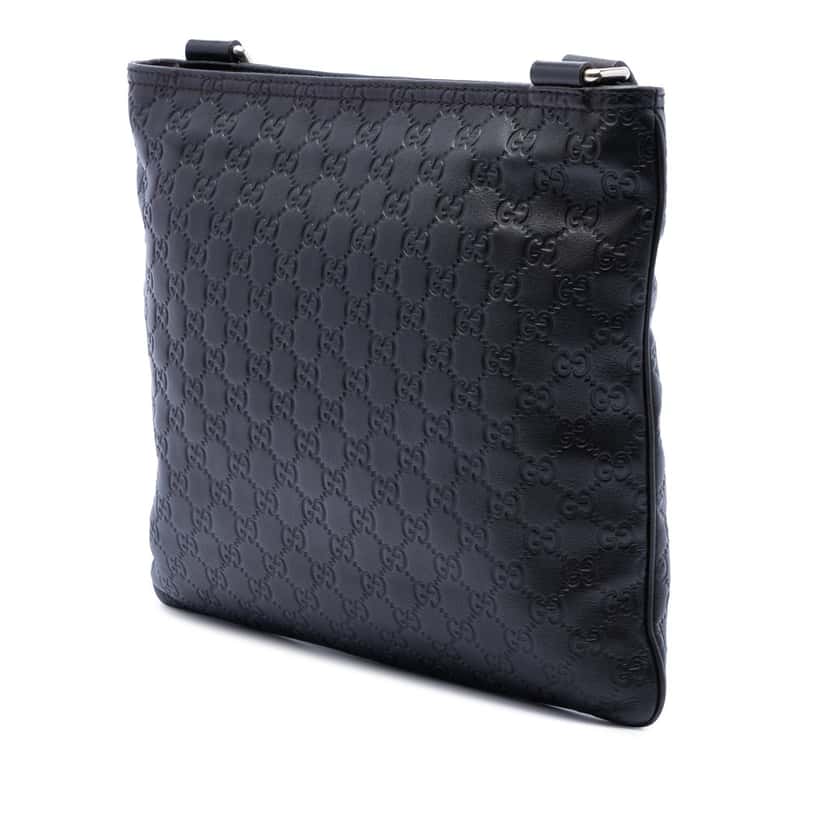 Gucci Guccissima Crossbody Black Leather Very good condition - Back View