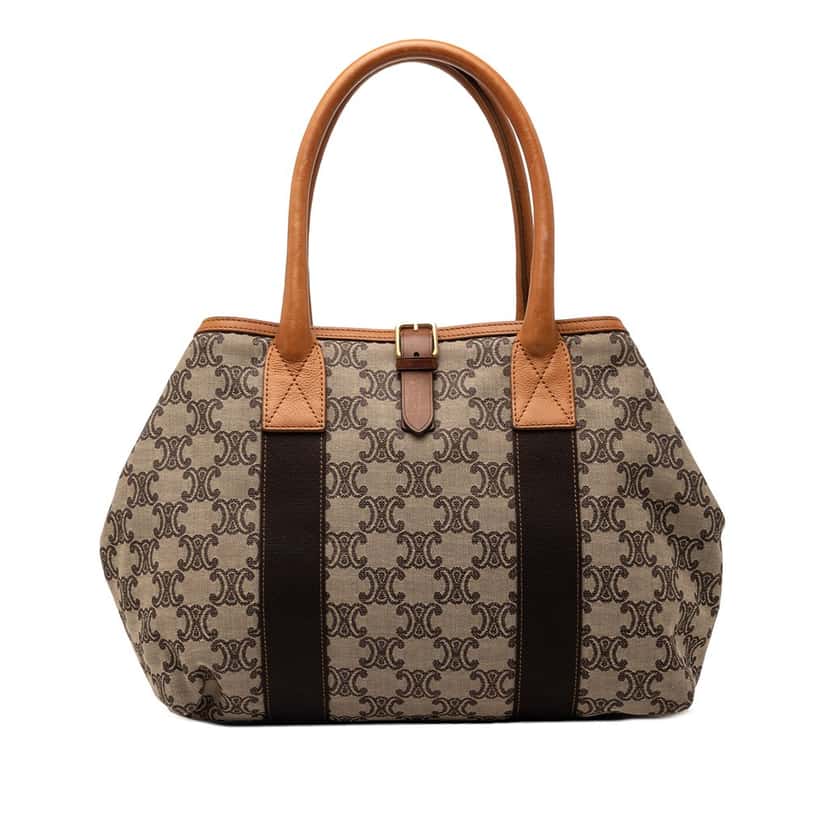 Celine Macadam Canvas Tote Beige Very good condition - Front View