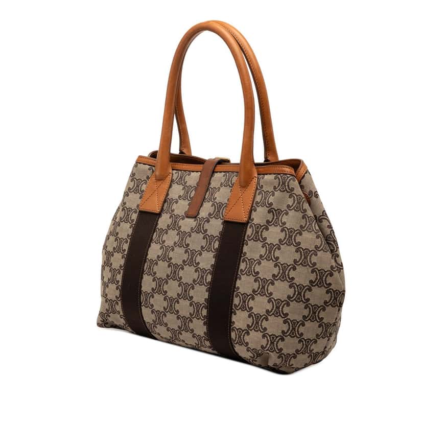 Celine Macadam Canvas Tote Beige Very good condition - Back View