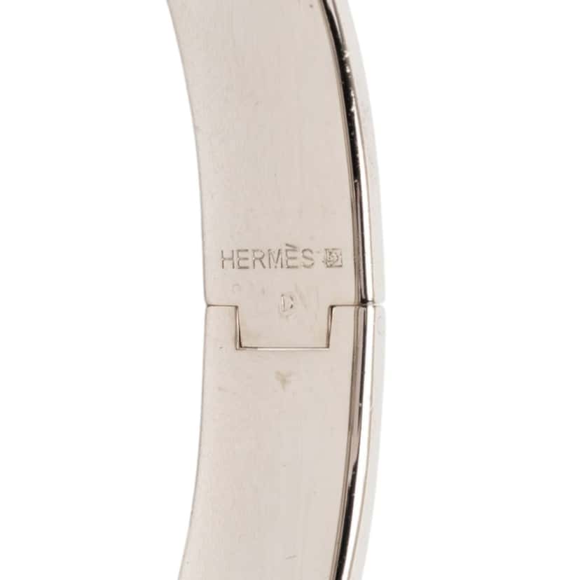 Hermès Narrow Enamel Clic H Bracelet PM Black Very good condition - Model View
