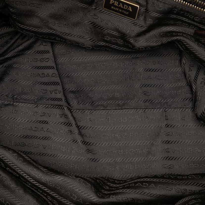 Prada Nappa Gaufre Satchel Brown Leather Very good condition - Model View