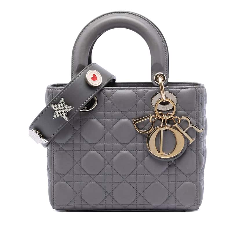 Dior Small Lambskin Cannage My ABCDior Lady Dior Other Leather Very good condition - Front View