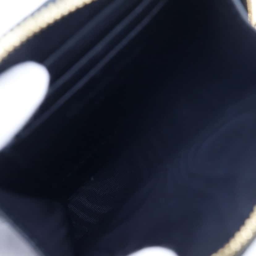 Dior Lambskin Cannage Lady Dior Call In Phone Holder Black Leather Very good condition - Model View