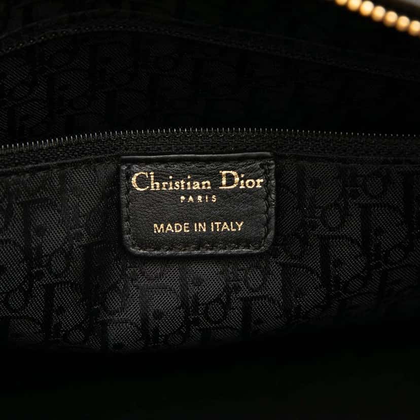 Dior Large Patent Cannage Lady Dior Black Leather Very good condition - Box View